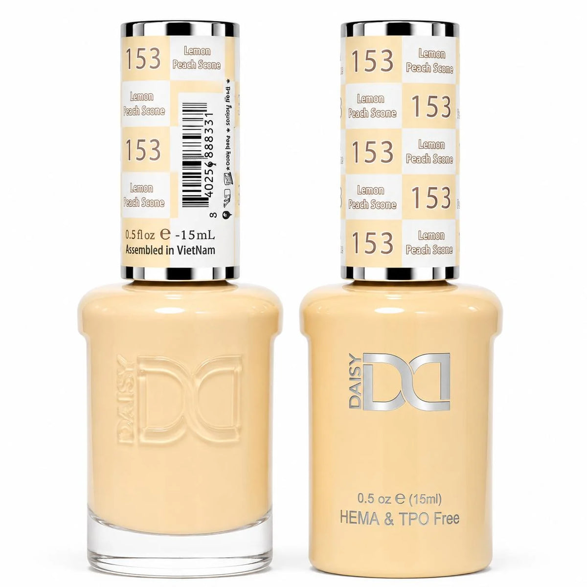 DND (HEMA/TPO-Free) Gel & Lacquer Duo - Lemon Peach Scone #153