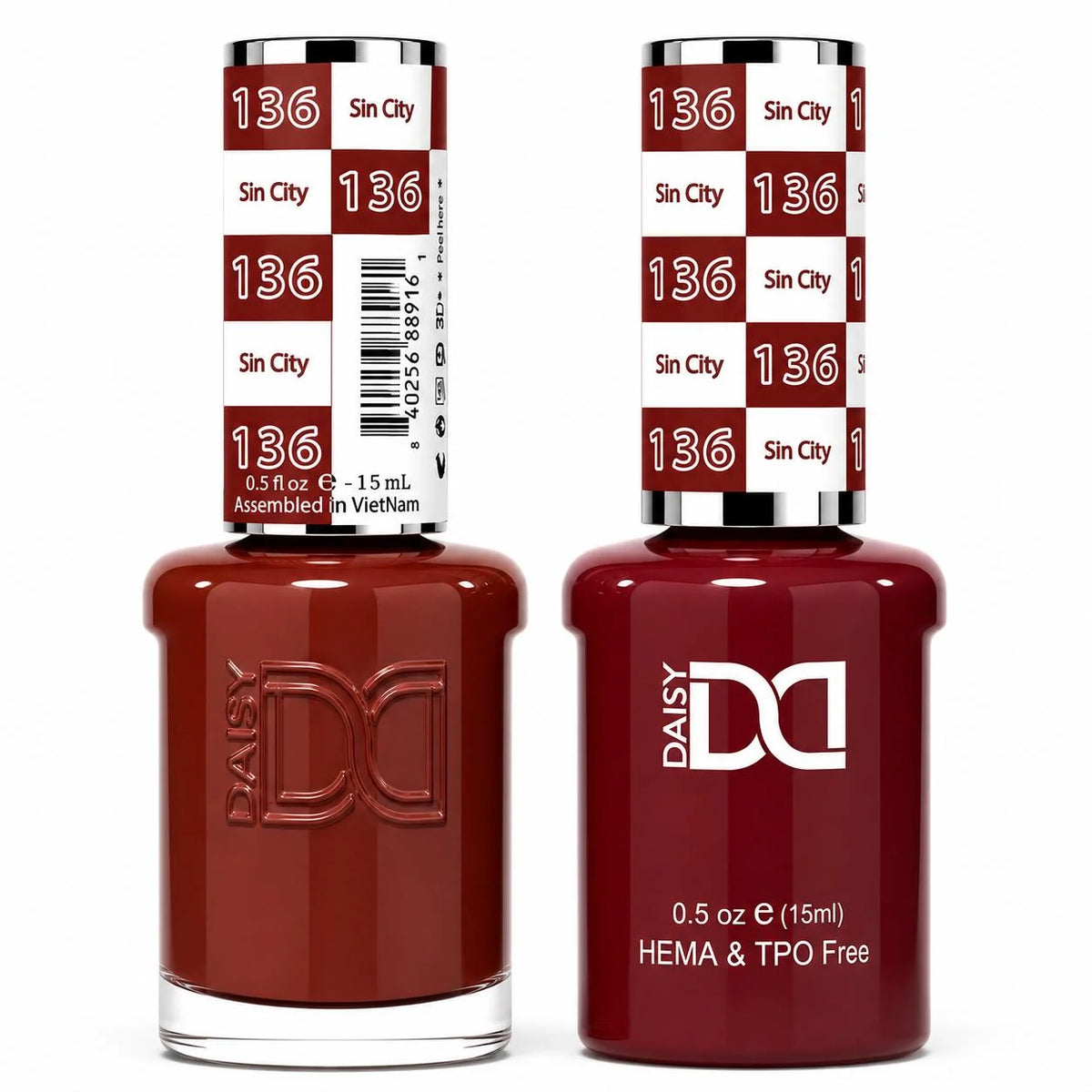 DND (HEMA/TPO-Free) Gel & Lacquer Duo - Sin City #136