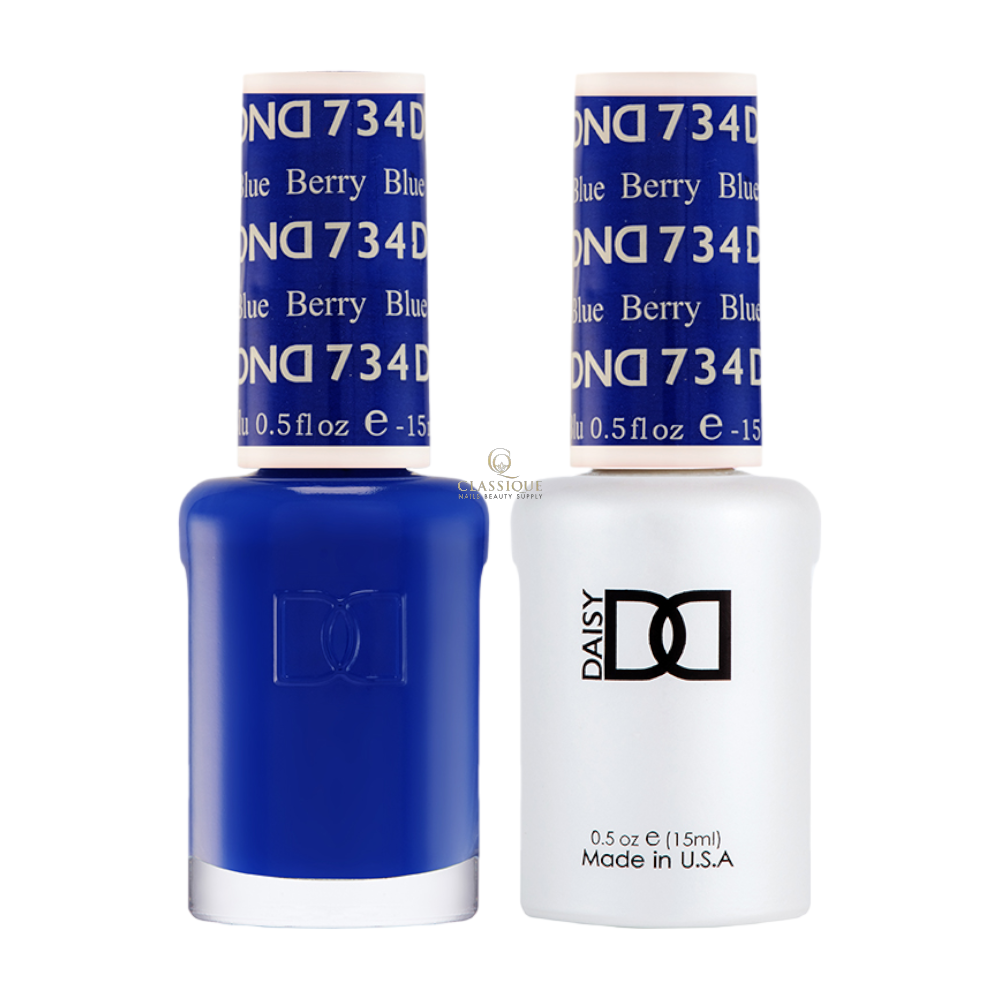 DND Gel Polish & Lacquer, 734  Berry Blue