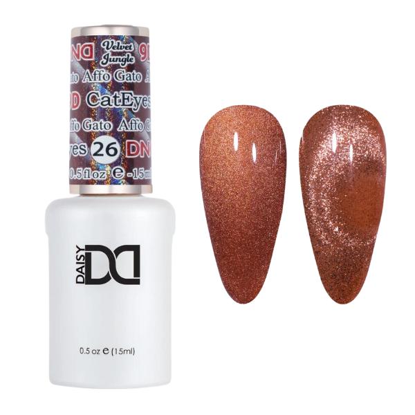 DND 9D Velvet Jungle Cat Eye Gel Polish - Affo Gato #26
