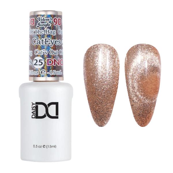 DND 9D Velvet Jungle Cat Eye Gel Polish - Cat's Out Of The Bag #25