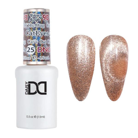 DND 9D Velvet Jungle Cat Eye Gel Polish - Cat's Out Of The Bag #25