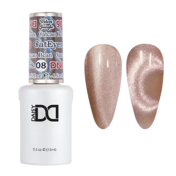 DND 9D Velvet Jungle Cat Eye Gel Polish - Catcao Bean #08