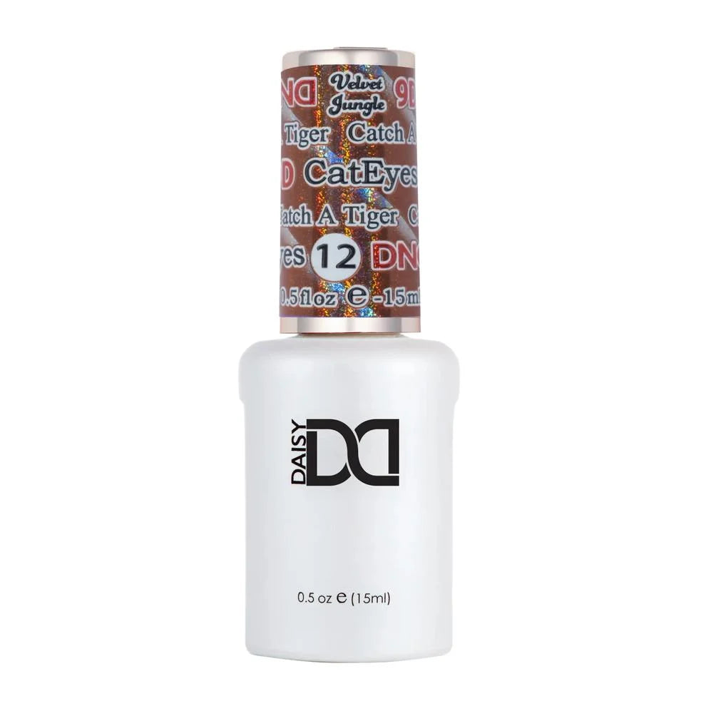 DND 9D Velvet Jungle Cat Eye Gel Polish - Catch A Tiger #12