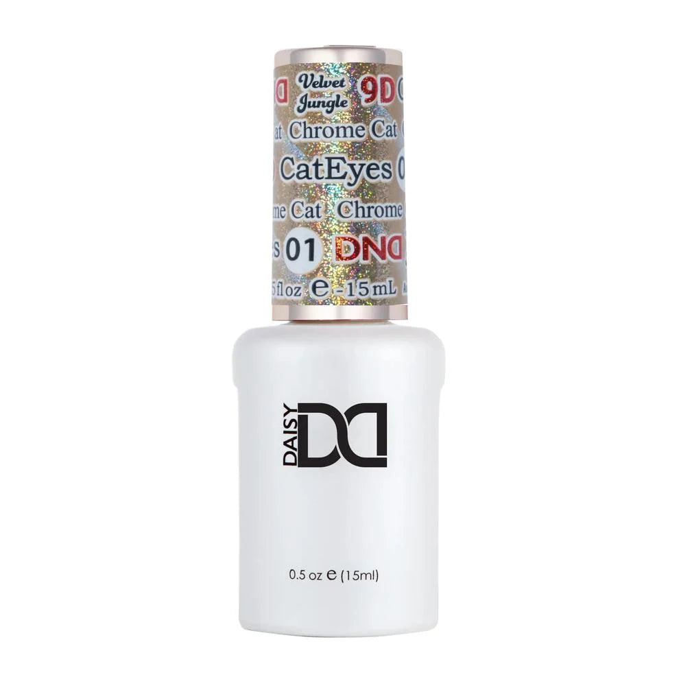 DND 9D Velvet Jungle Cat Eye Gel Polish - Chrome Cat #01