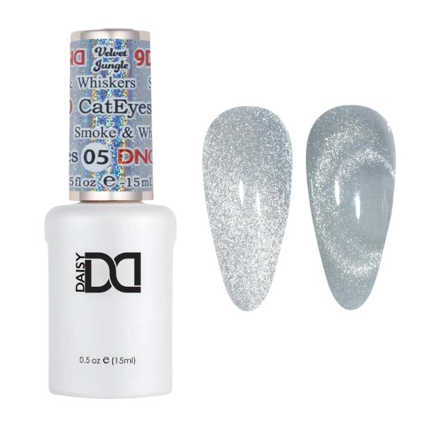 DND 9D Velvet Jungle Cat Eye Gel Polish - Smoke & Whiskers #05