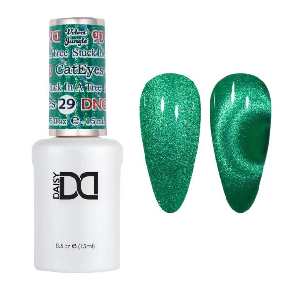 DND 9D Velvet Jungle Cat Eye Gel Polish - Stuck In A Tree #29