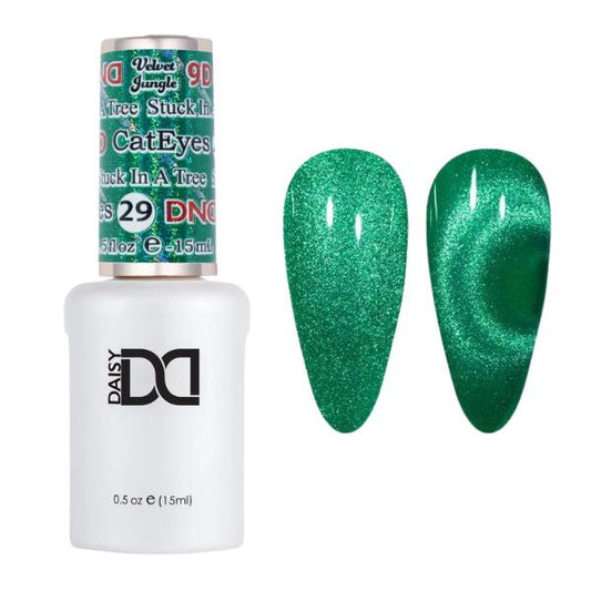 DND 9D Velvet Jungle Cat Eye Gel Polish - Stuck In A Tree #29