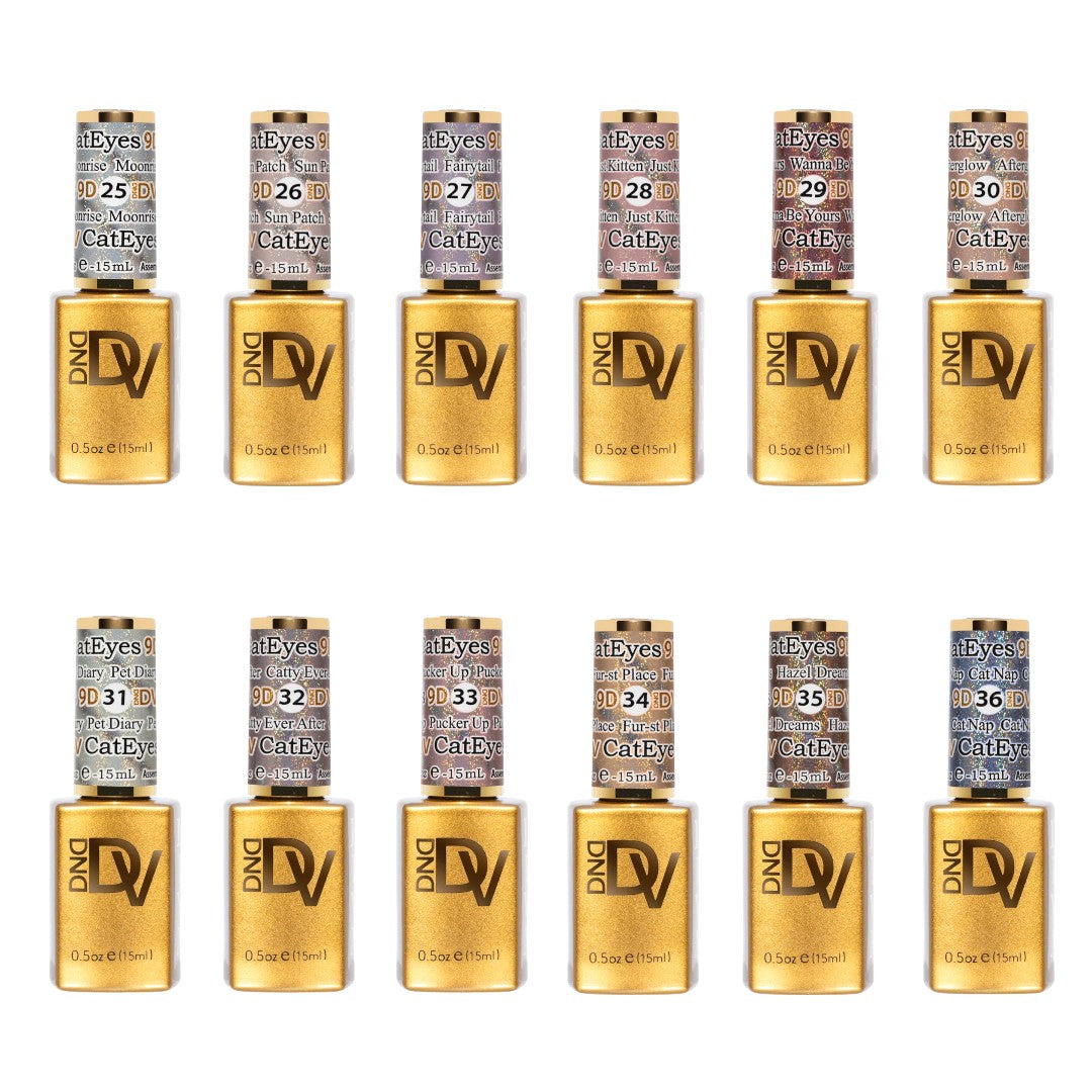 DND Diva 9D Cat Eye Gel Polish #25-36 Daydream Collection