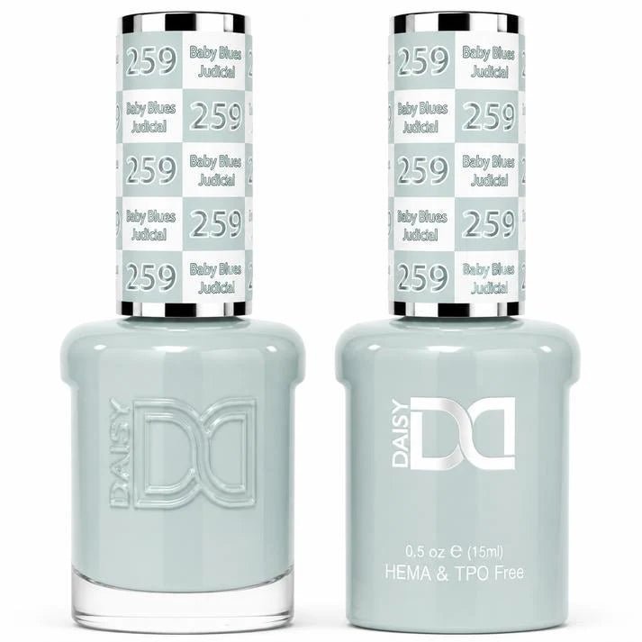 DND (HEMA/TPO-Free) Gel & Lacquer Duo - Baby Blues Judicial #259