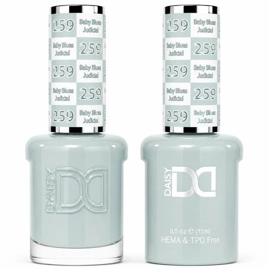 DND (HEMA/TPO-Free) Gel & Lacquer Duo - Baby Blues Judicial #259