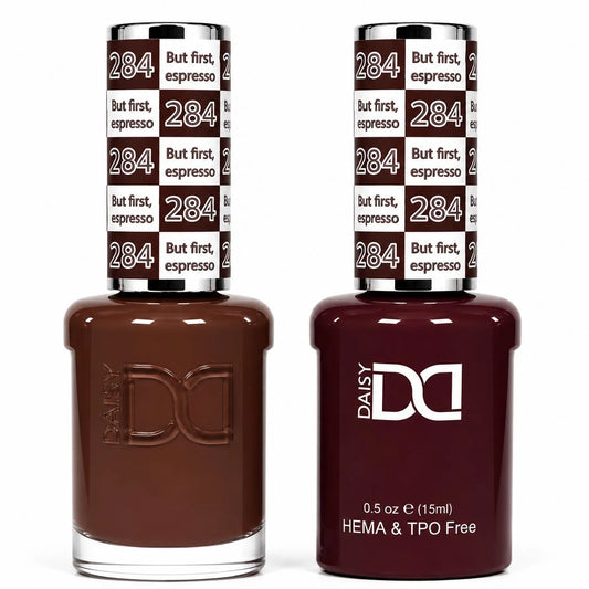 DND (HEMA/TPO-Free) Gel & Lacquer Duo - But First, Espresso #284