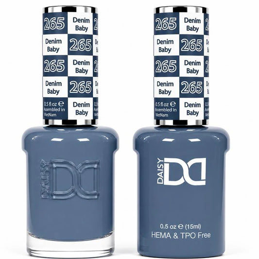 DND (HEMA/TPO-Free) Gel & Lacquer Duo - Denim Baby #265
