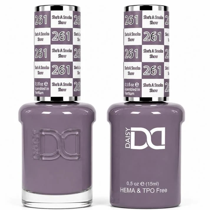 DND (HEMA/TPO-Free) Gel & Lacquer Duo - She's a Smoke Show #261