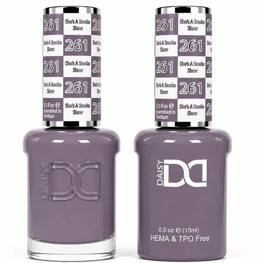 DND (HEMA/TPO-Free) Gel & Lacquer Duo - She's a Smoke Show #261
