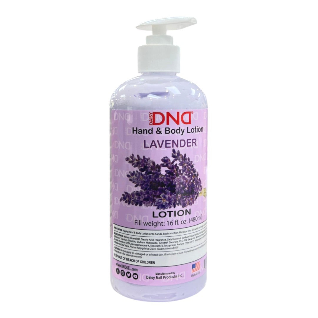 DND Massage Lotion 16oz, hazy lavender