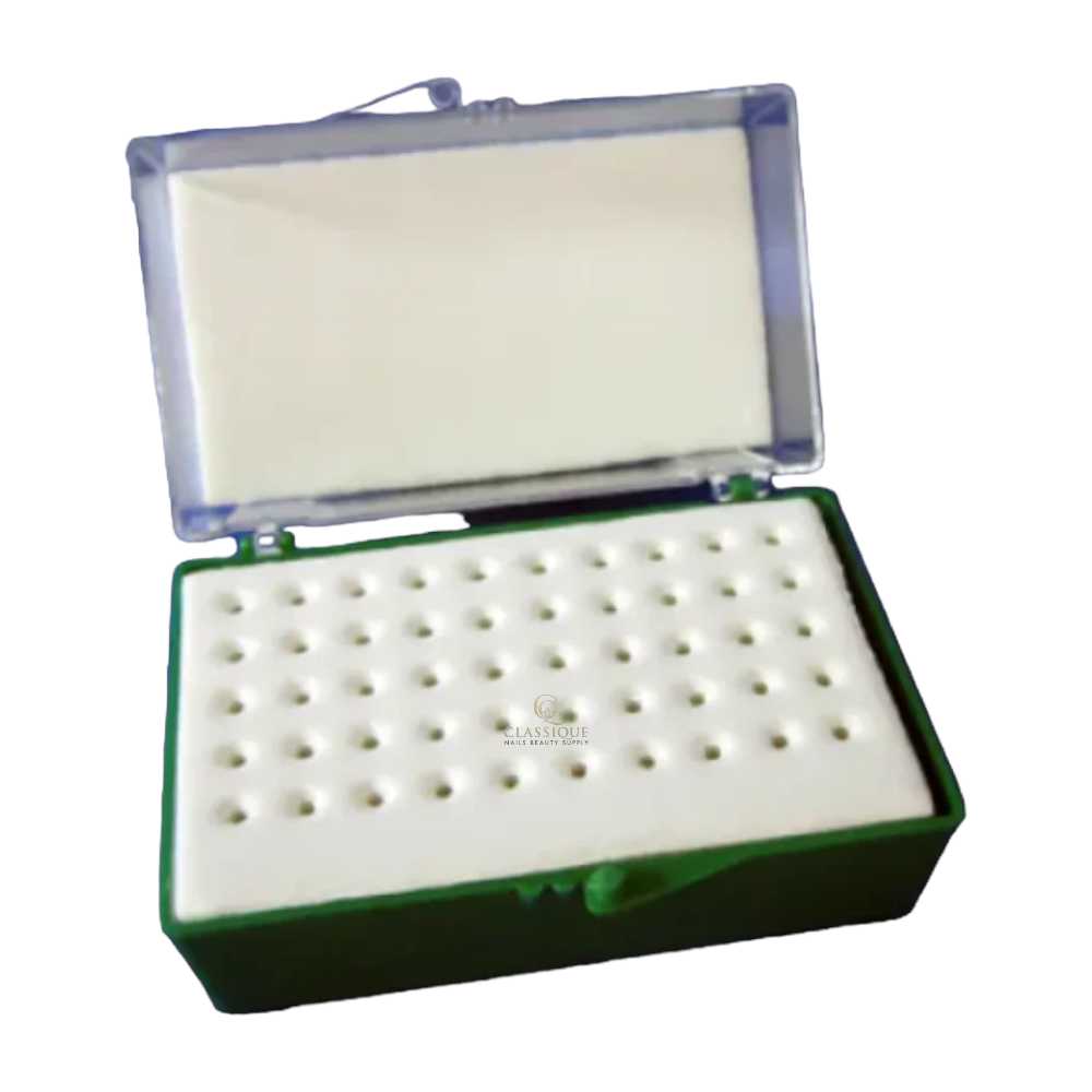 Empty Carbide Box 50 Slots - Classique Nails Beauty Supply