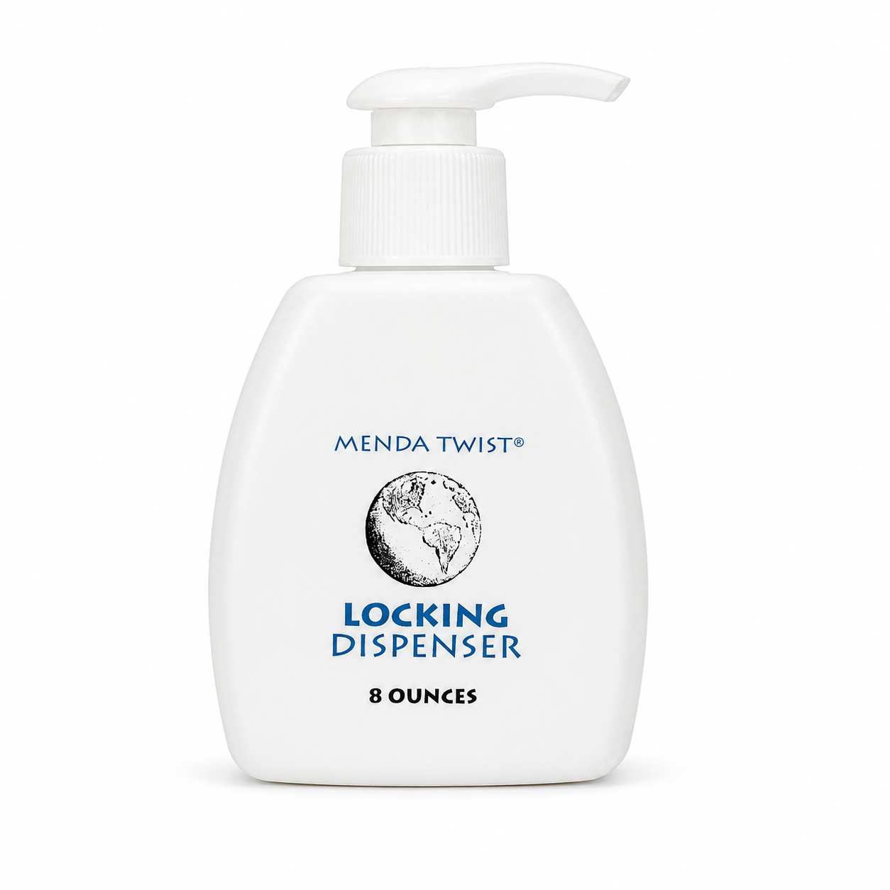 Empty Menda Twist Locking Dispenser Bottle 8oz