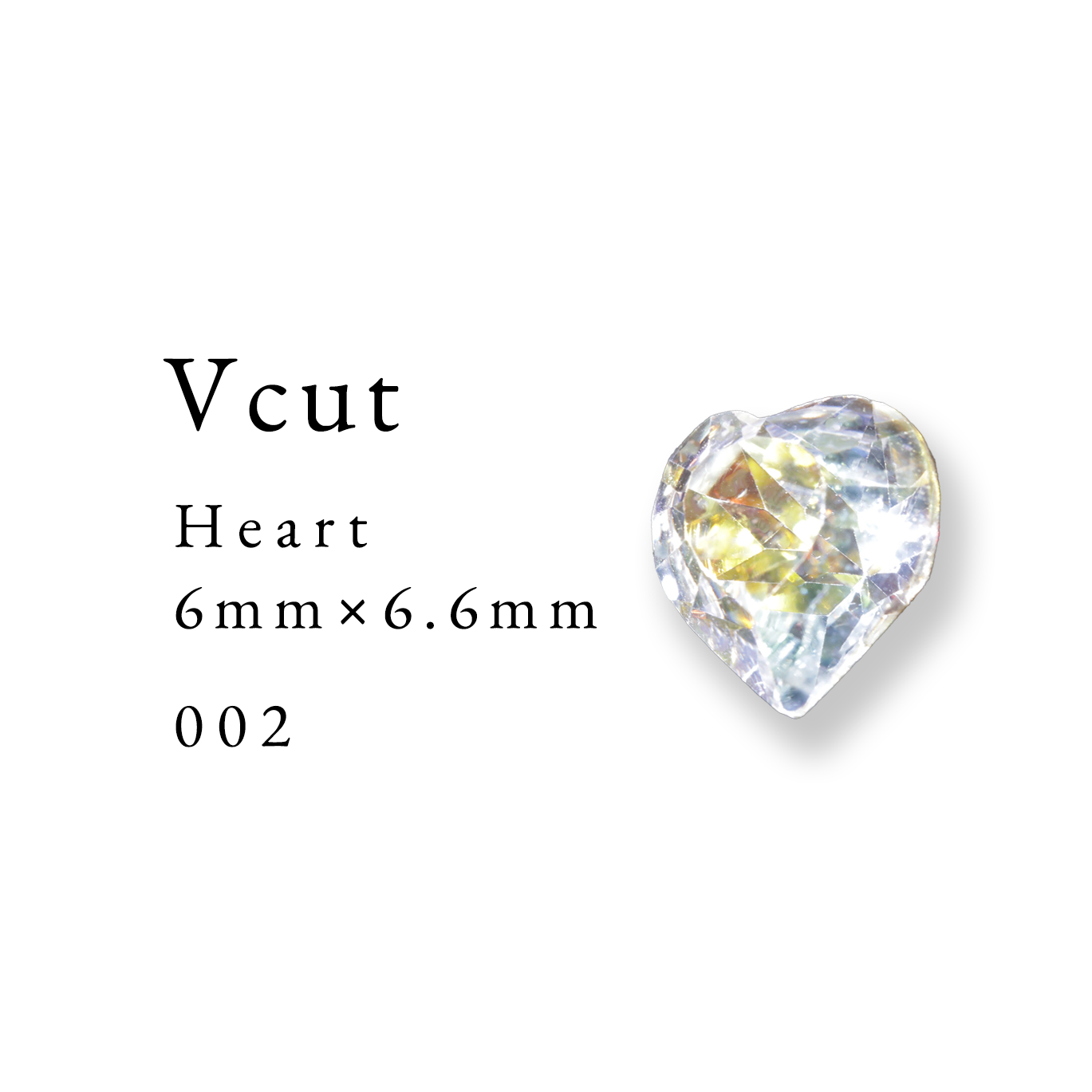 Enoi Parts - V Cut Heart 6×6.6 #002