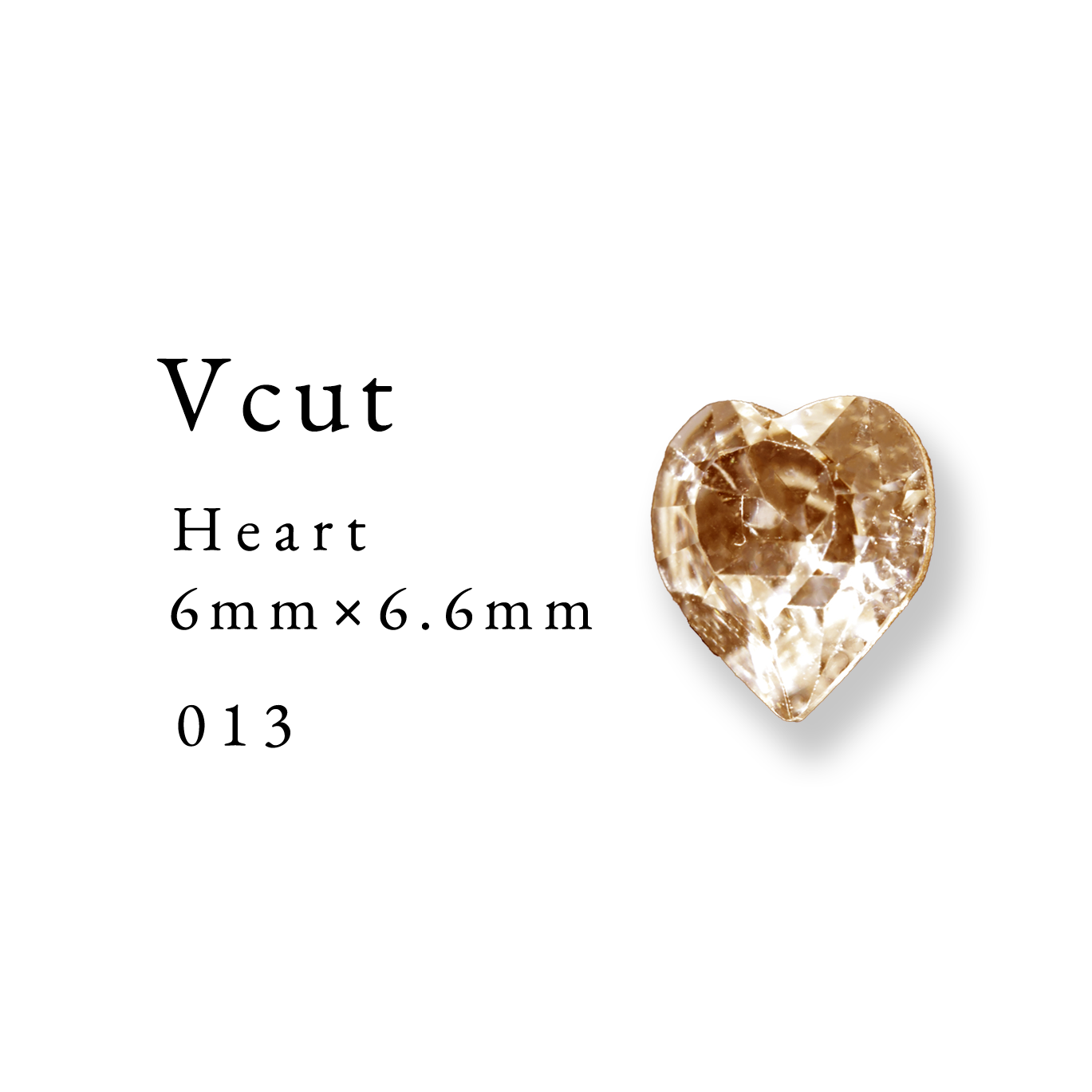 Enoi Parts - V Cut Heart 6×6.6 #013