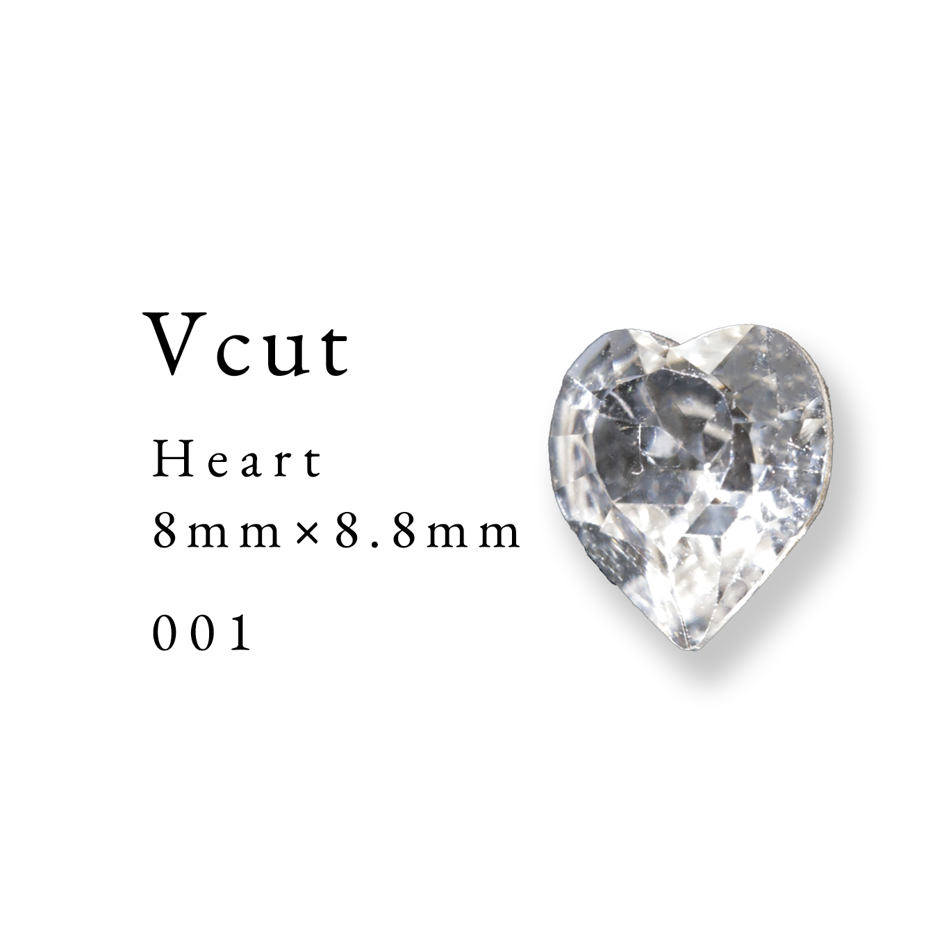 Enoi Parts - V Cut Heart 8×8.8 #001
