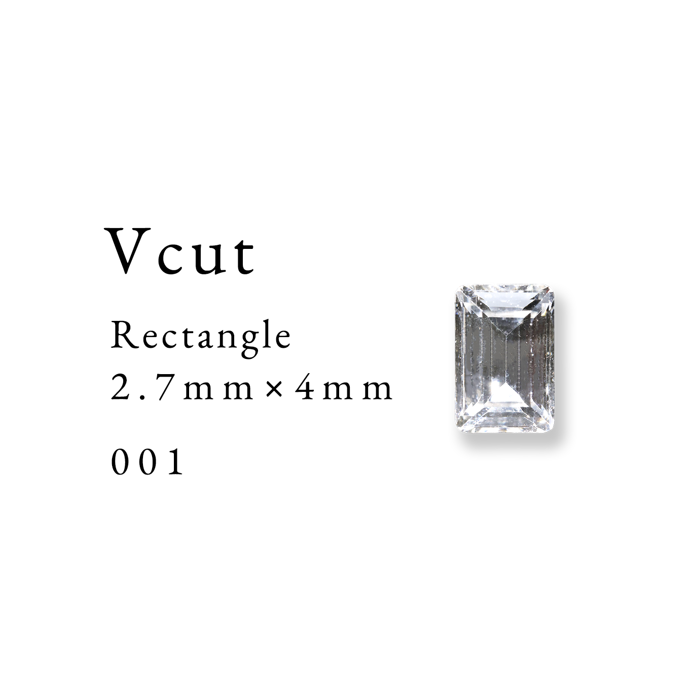 Enoi Parts - V Cut Rectangle 2.7×4 #001
