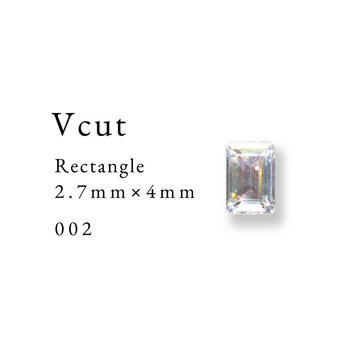 Enoi Parts - V Cut Rectangle 2.7×4 #002