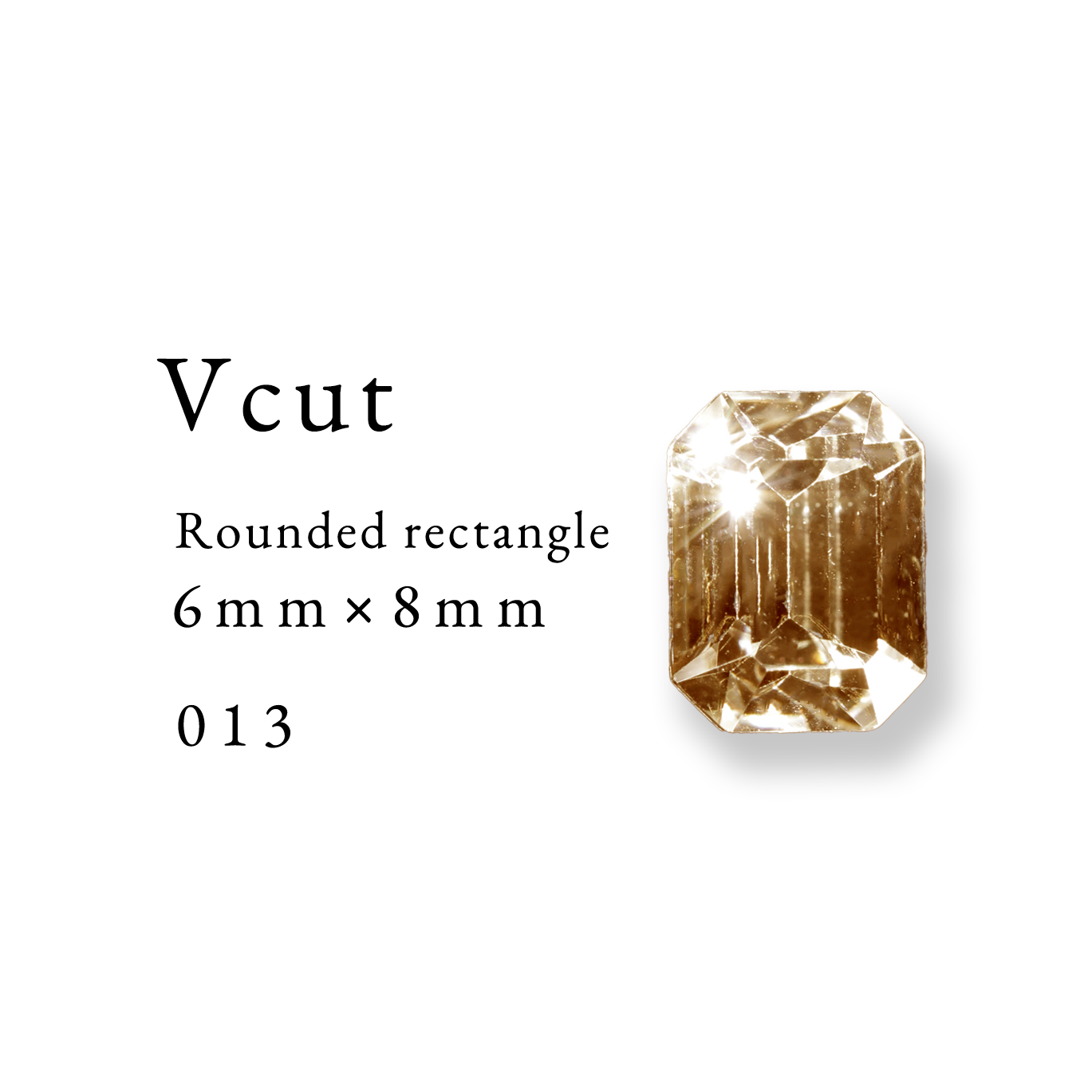 Enoi Parts - V Cut Rounded rectangle 6×8 #013