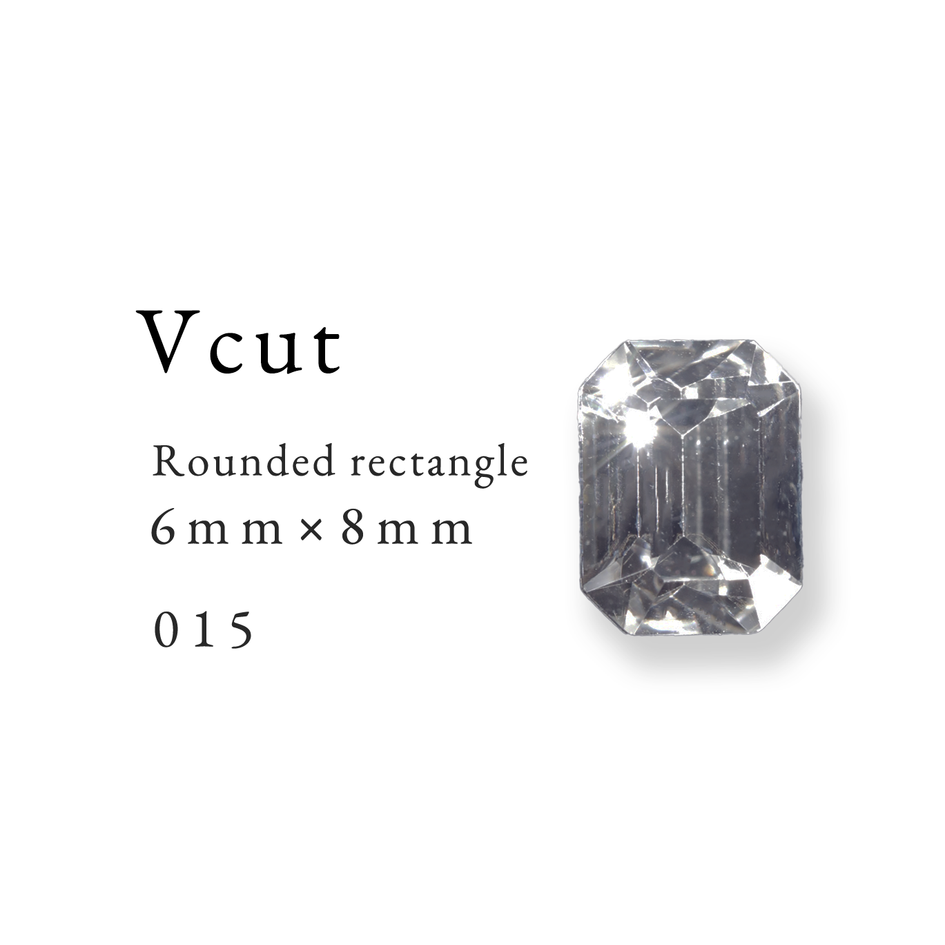 Enoi Parts - V Cut Rounded rectangle 6×8 #015