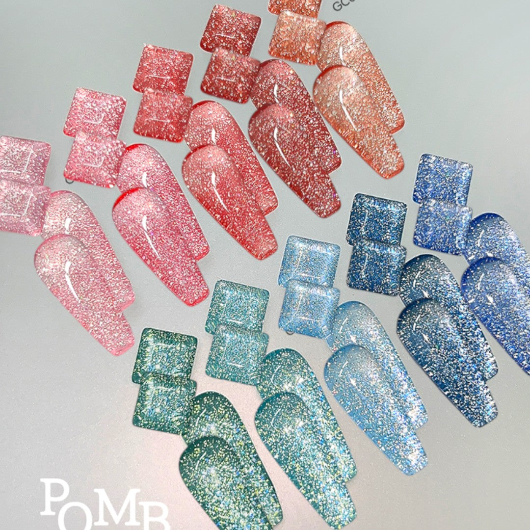 FAUVE Flash Glitter Gel Polish - Pomb Collection #GC01-10 (10pcs)