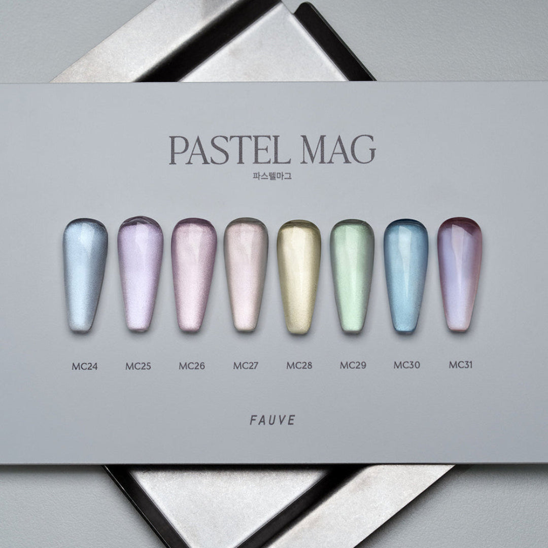 FAUVE Cat Eye Gel Polish - Pastel Mag Collection #MC24-31 (8pcs + Magnet)