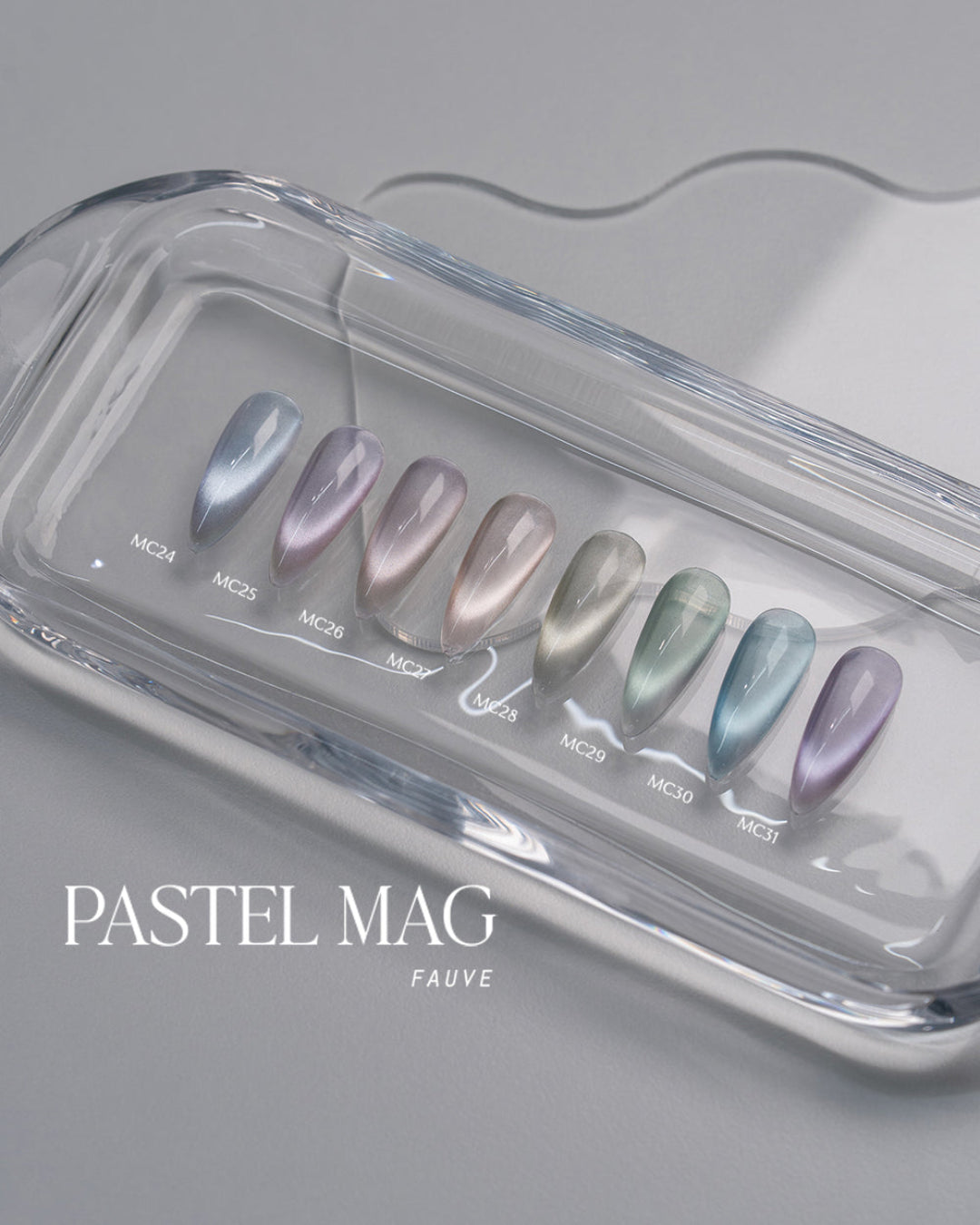 FAUVE Cat Eye Gel Polish - Pastel Mag Collection #MC24-31 (8pcs + Magnet)