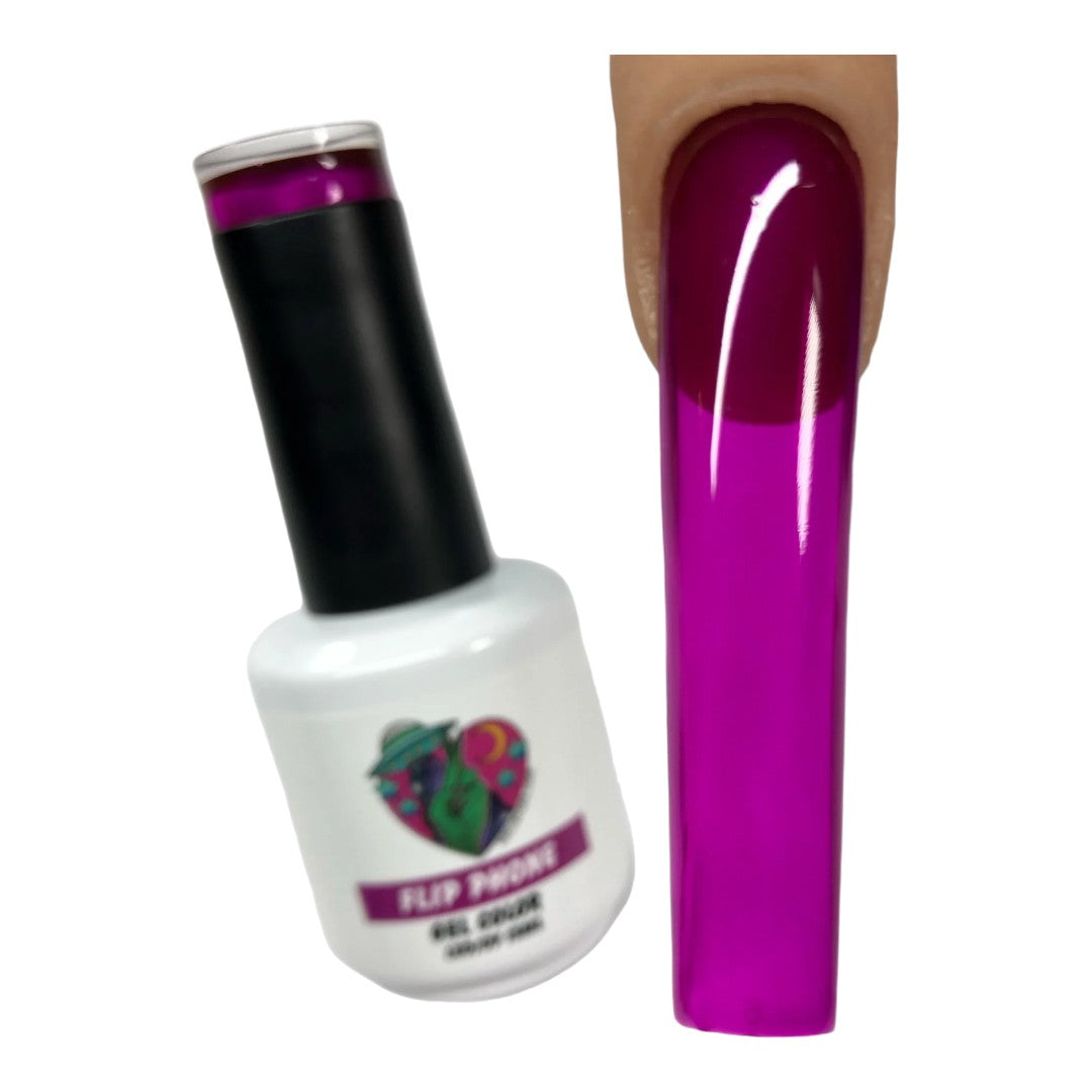 Cruelty Free Gel Polish, Flip Phone | Nailz By Dev Canada, nail and thread art