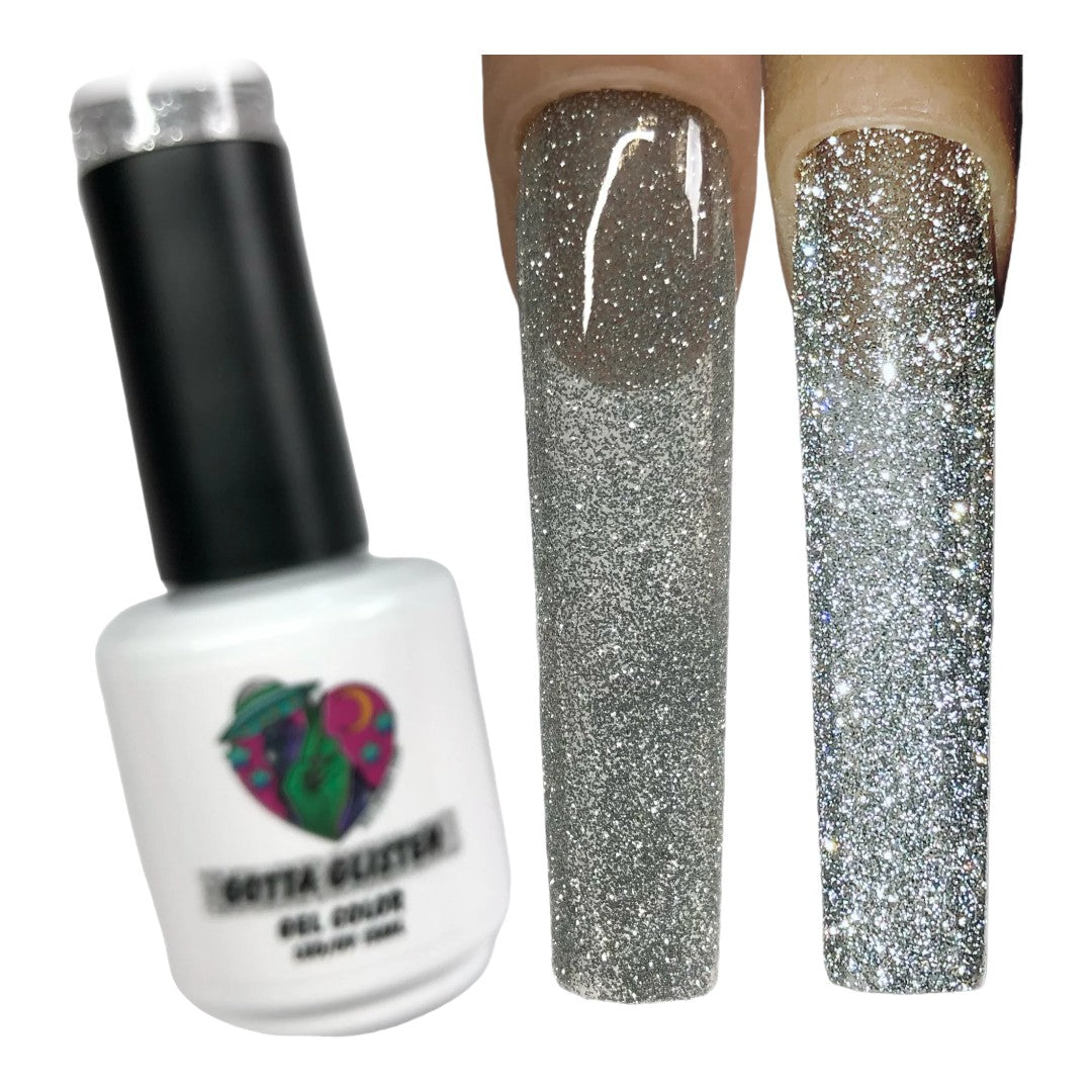Cruelty Free Gel Polish - Gotta Glisten | Nailz By Dev Canada, black colour nail art
