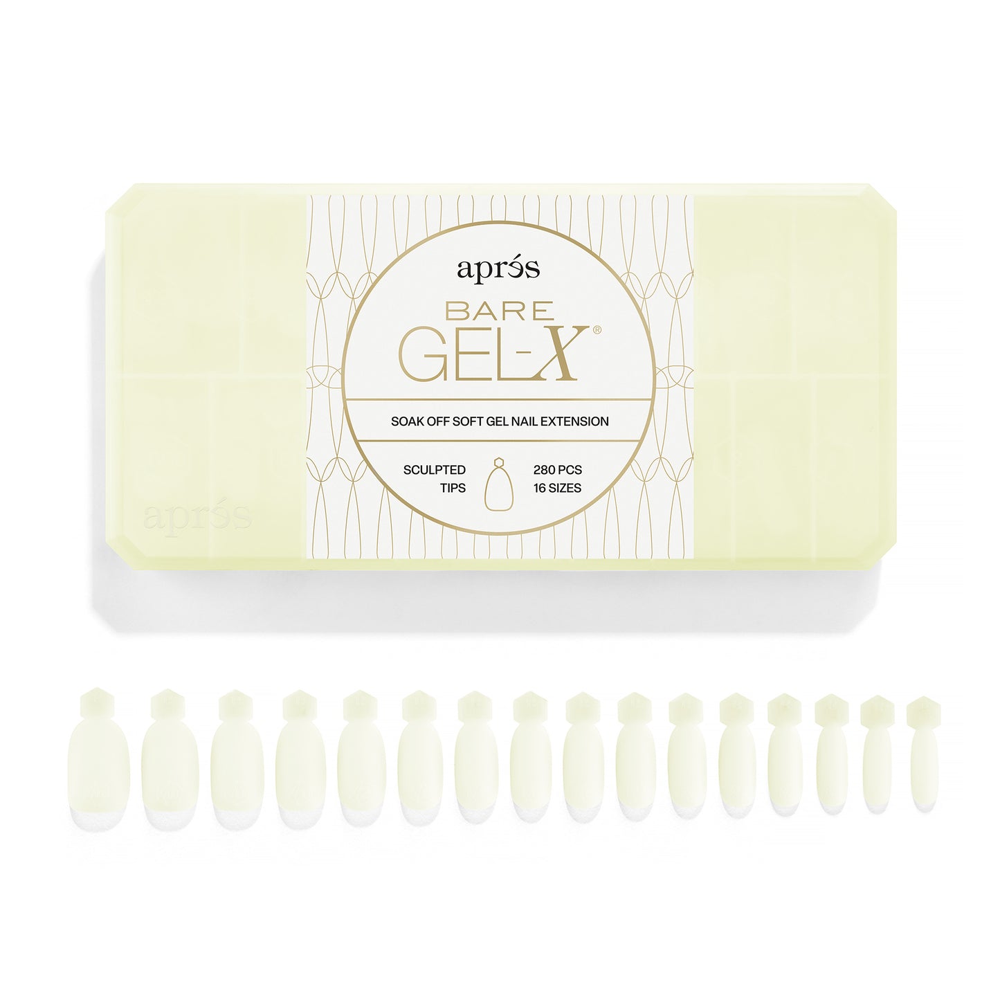 Apres Bare Gel-X Sculpted Tips Box (280pcs)