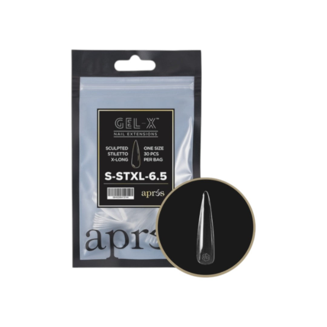 Apres Gel-X Refill Tips 2.0 - Sculpted Stiletto Extra Extra Long (30Pcs)