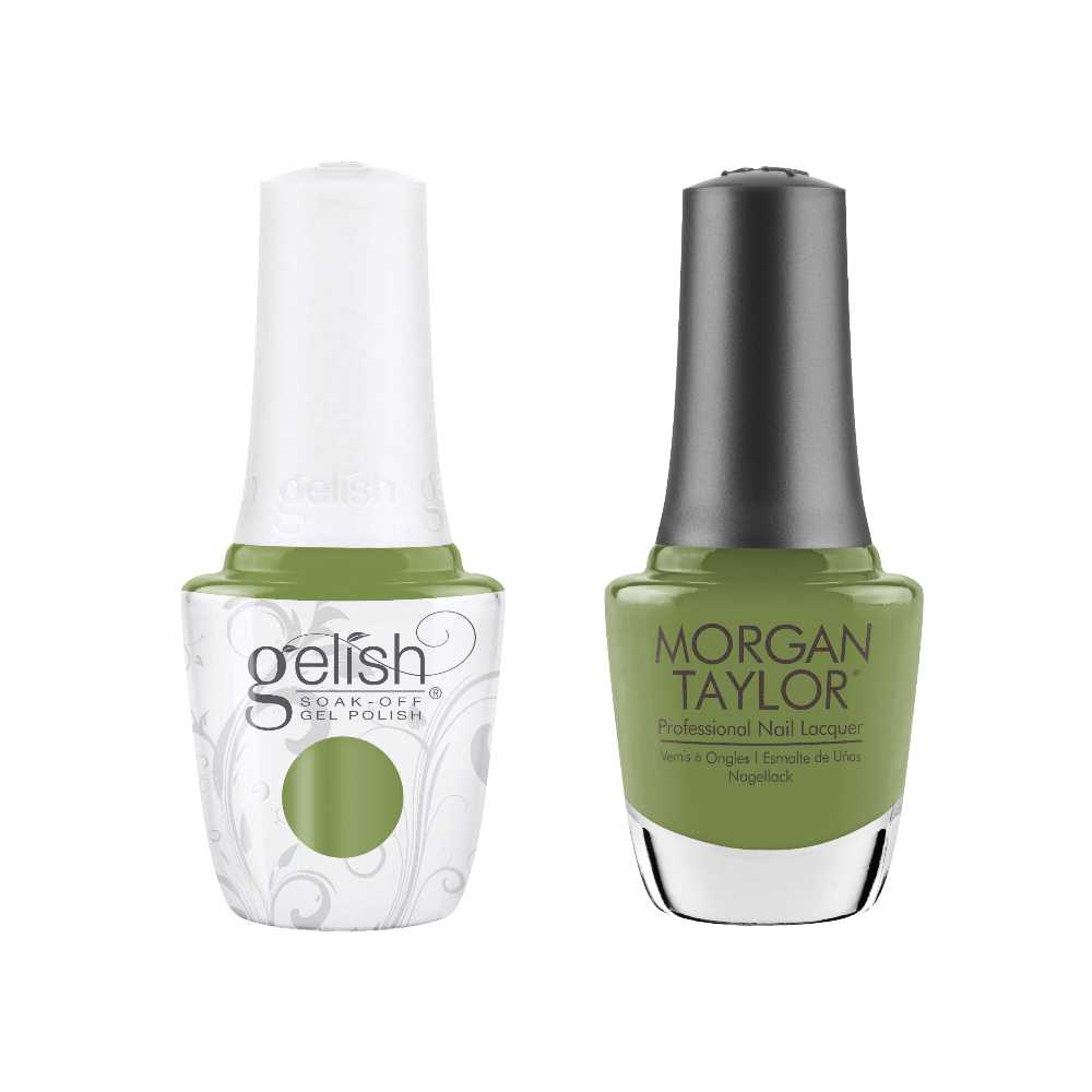 Gelish Gel Polish & Morgan Taylor Nail Polish Combo - Leaf It All Behind Classique Nails Beauty Supply Inc.