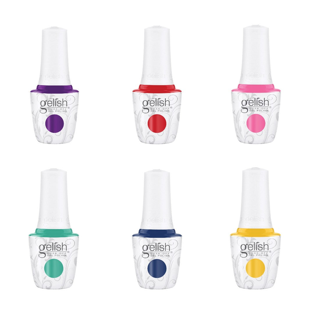 Gelish Gel Polish Let's Roll Summer 2025 Collection (6pcs)