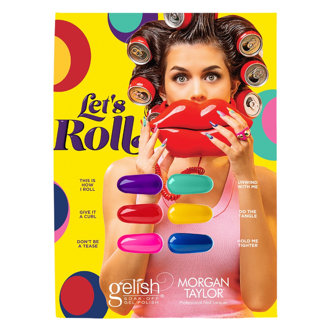 Gelish Gel Polish Let's Roll Summer 2025 Collection (6pcs)