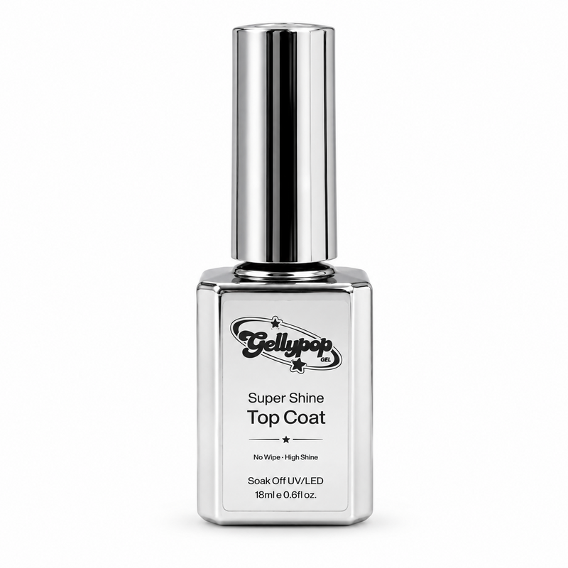 Gellypop Gel (HEMA/TPO-Free) - Super Shine Top Coat (18ml/0.6oz)