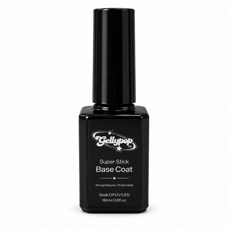 Gellypop Gel (HEMA/TPO-Free) - Super Stick Base Coat (18ml/0.6oz)