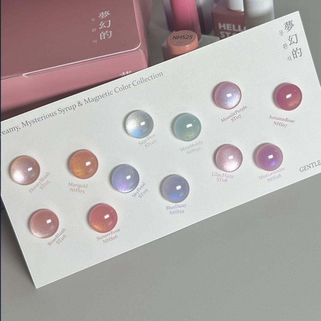 Gentle Pink Syrup Gel Polish - Sunset Rose #NHS26