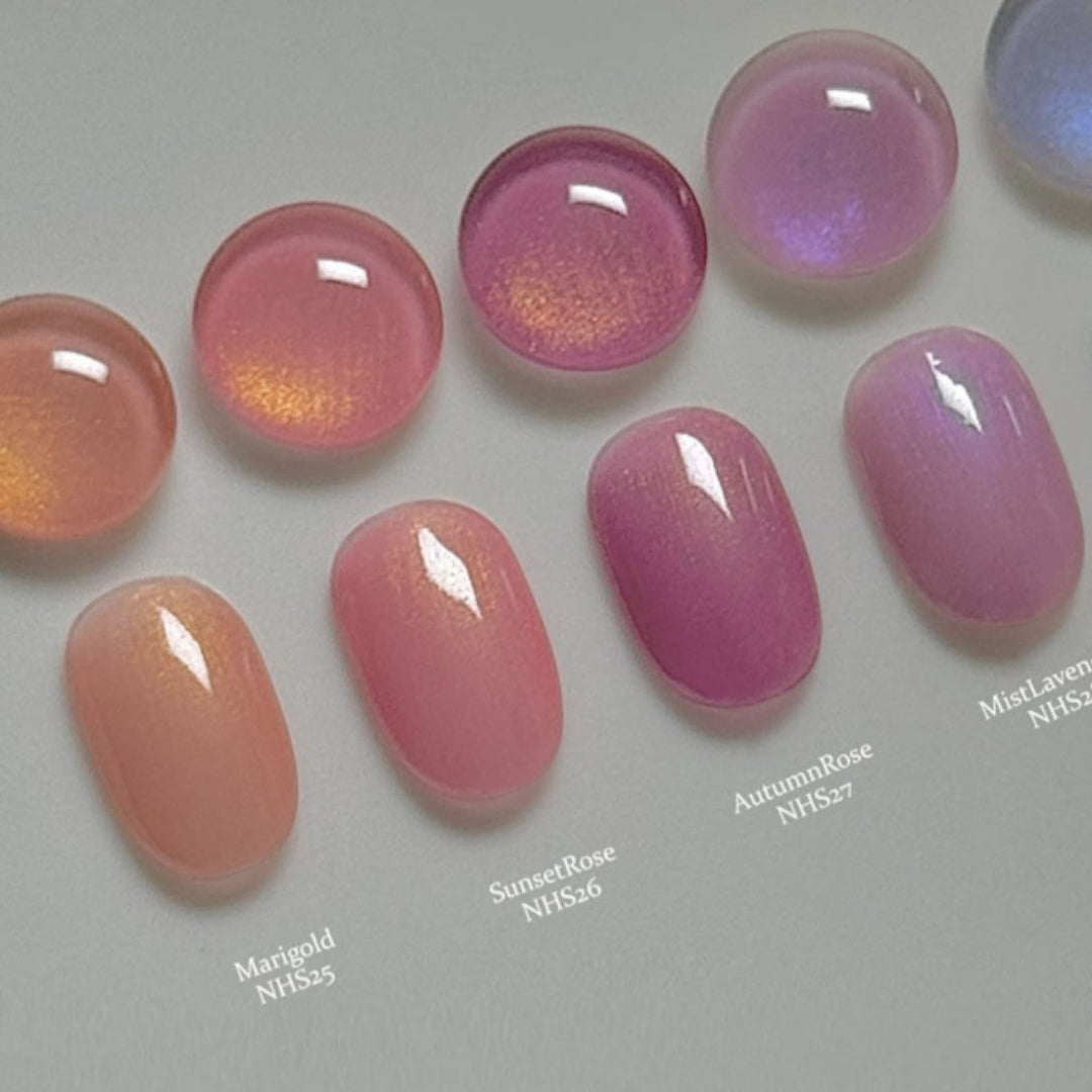 Gentle Pink Syrup Gel Polish - Autumn Rose #NHS27