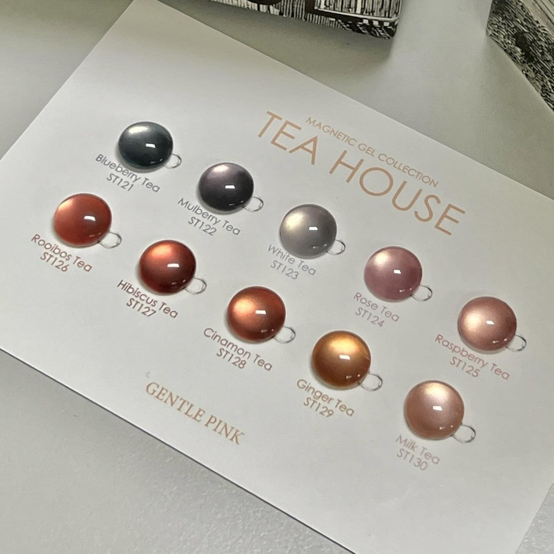 Gentle Pink Cat Eye Gel Polish - Blueberry Tea #ST121