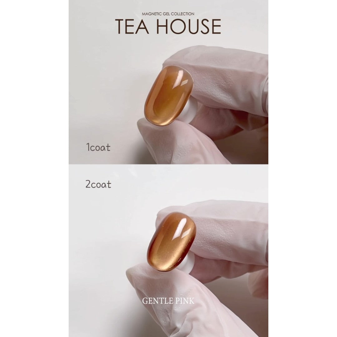 Gentle Pink Cat Eye Gel Polish - Blueberry Tea #ST121