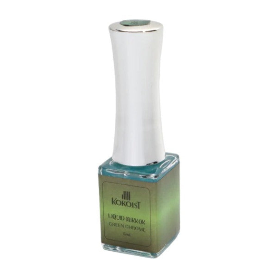 Kokoist Mirror Green Chrome Liquid MR03, Chrome Nails, kokoist usa