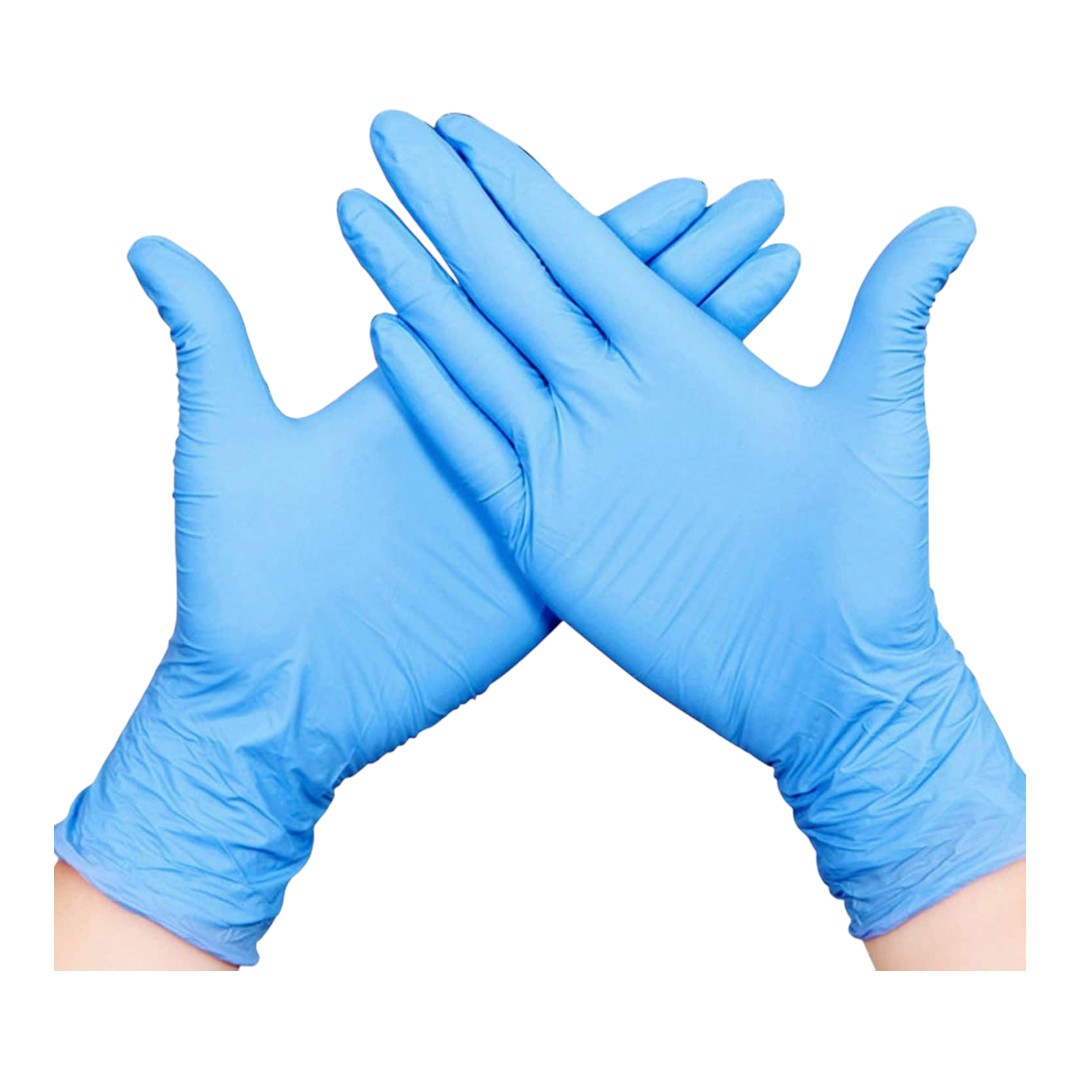 Hands On Vinyl Gloves Glacier Blue - Medium (Box of 100)