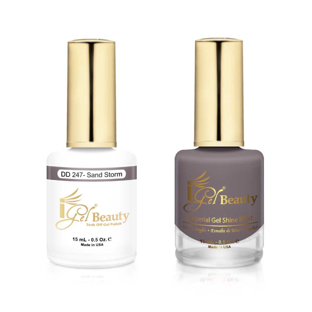 IGel DD Gel Polish & Matching Nail Lacquer Duo - Sand Storm