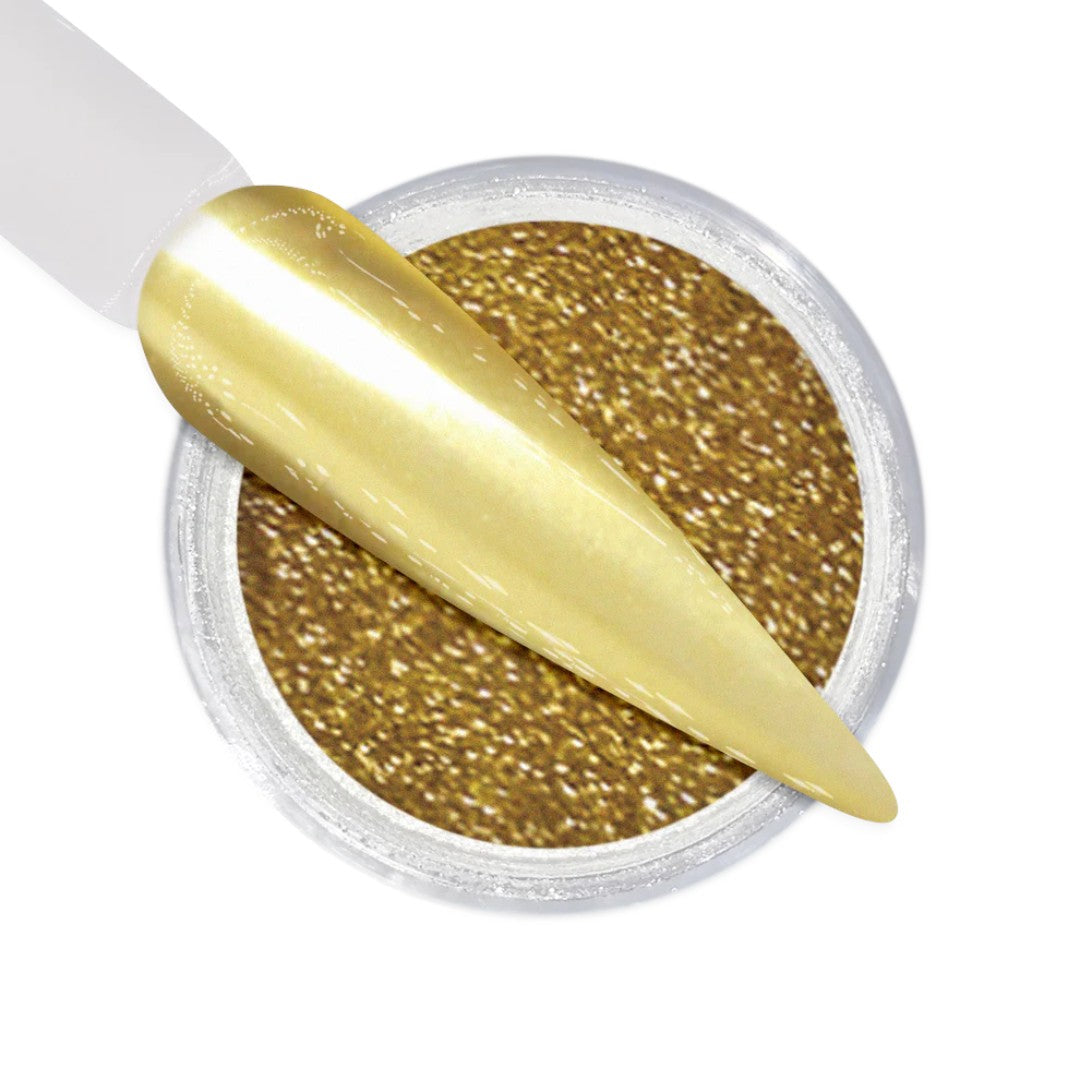 IGel Mirror Chrome Nail Powder - Dark Gold MC11