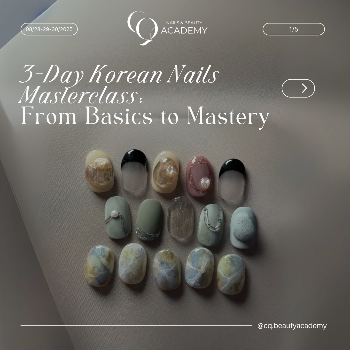 3-Day Korean Nails Masterclass: EUNOIA X CQ Academy (In-Person ONLY)